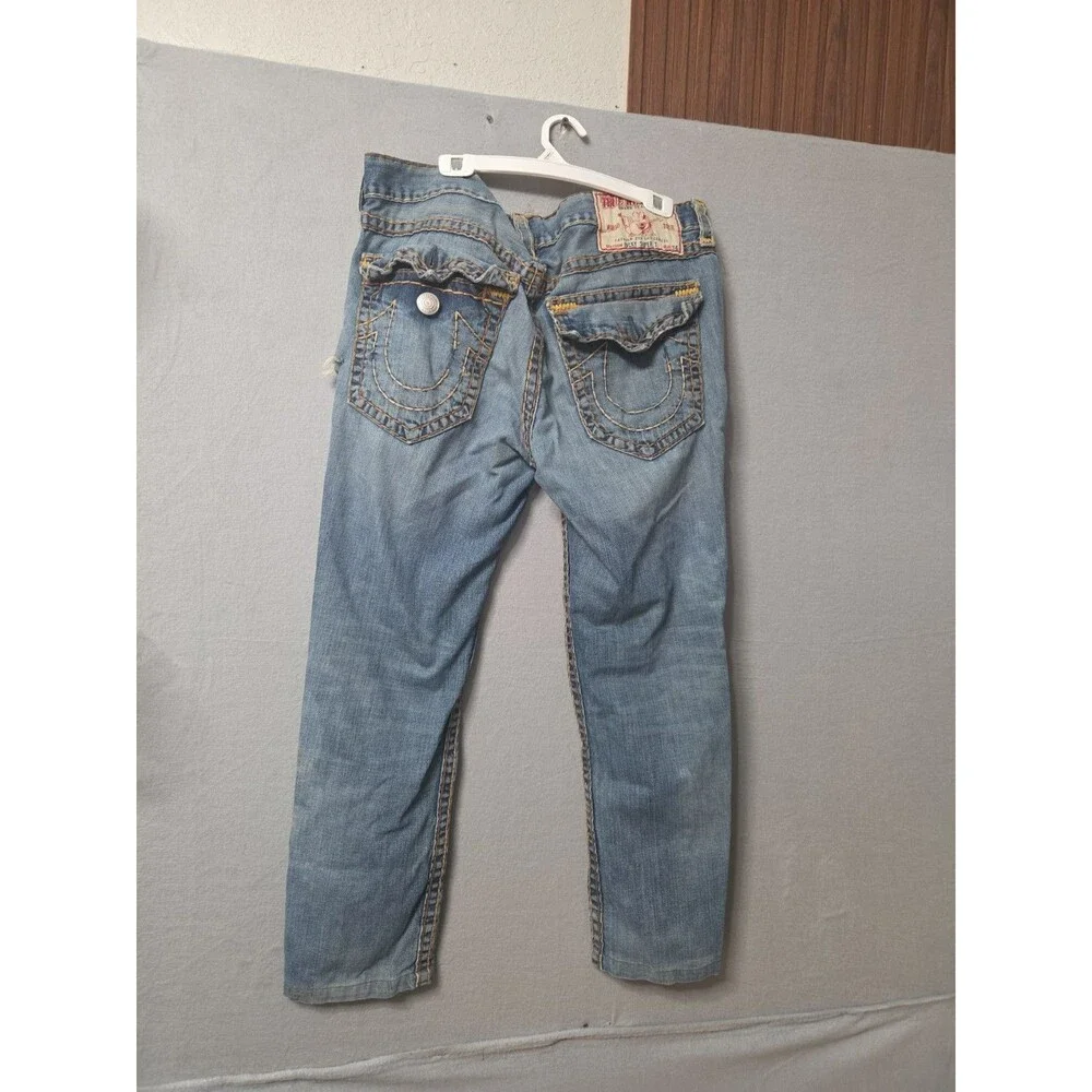 Vintage True Religion Ricky Super T Made in USA Distressed Jeans Size 38